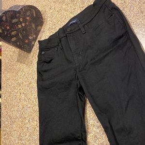 J. Crew 9” High Rise Toothpick Black Skinny Jeans 26